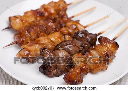 Stock Photo - Japanese style yakitori. Fotosearch