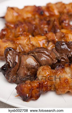 Japanese style yakitori View Large Photo Image Stock Photo - Japanese style yakitori. Fotosearch