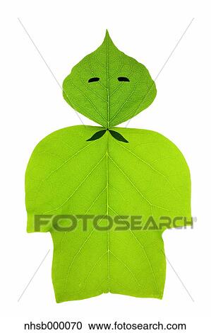 Stock Image - Leaf character. Fotosearch