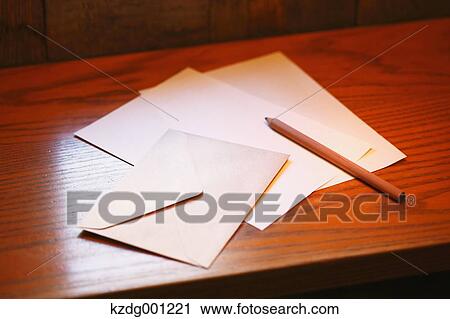Letters And Pencil On Wooden Table View Large Photo Image Stock Image - Letters And Pencil On Wooden Table. Fotosearch