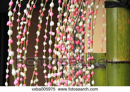 Stock Photography - Mochi Hana New Year Decoration. Fotosearch