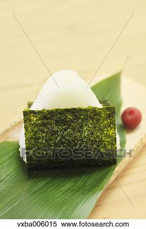 Onigiri rice ball View Large Photo Image Stock Photography - Onigiri rice ball. Fotosearch