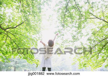 Portrait of young Japanese woman in a park View Large Photo Image Stock Image - Portrait of young Japanese woman in a park. Fotosearch