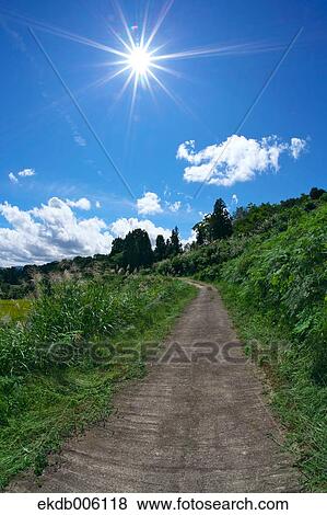 Road in the countryside, Niigata Prefecture, Japan View Large Photo Image Stock Photo - Road in the countryside, Niigata Prefecture, Japan. Fotosearch