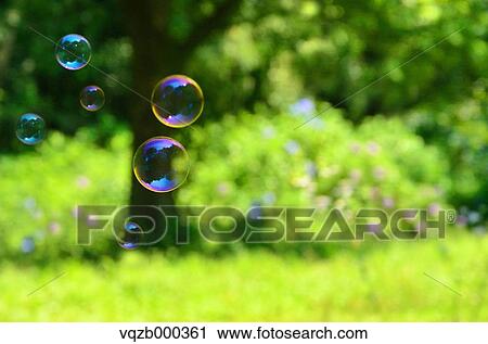 Soap Bubbles In A Park View Large Photo Image Stock Image - Soap Bubbles In A Park. Fotosearch