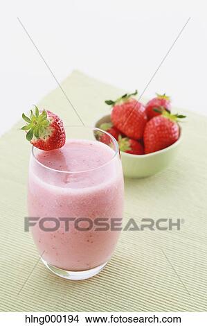 Strawberry Smoothie View Large Photo Image Picture - Strawberry Smoothie. Fotosearch