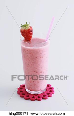 Strawberry Smoothie View Large Photo Image Stock Image - Strawberry Smoothie. Fotosearch