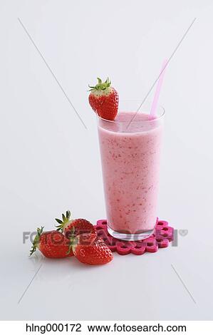 Strawberry Smoothie View Large Photo Image Stock Image - Strawberry Smoothie. Fotosearch