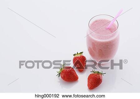 Strawberry Smoothie View Large Photo Image Stock Image - Strawberry Smoothie. Fotosearch