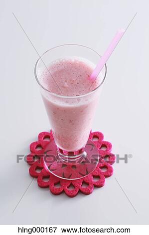 Strawberry Smoothie View Large Photo Image Stock Photo - Strawberry Smoothie. Fotosearch
