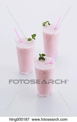 Strawberry Smoothie View Large Photo Image Stock Photo - Strawberry Smoothie. Fotosearch