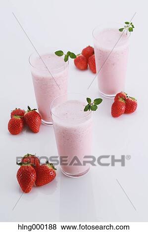 Strawberry Smoothie View Large Photo Image Stock Photo - Strawberry Smoothie. Fotosearch