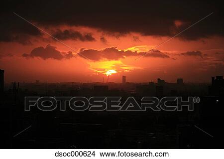 Tokyo Cityscape And Sky View Large Photo Image Picture - Tokyo Cityscape And Sky. Fotosearch