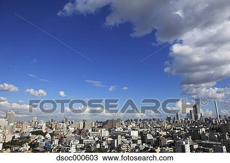 Tokyo Cityscape And Sky View Large Photo Image Stock Image - Tokyo Cityscape And Sky. Fotosearch