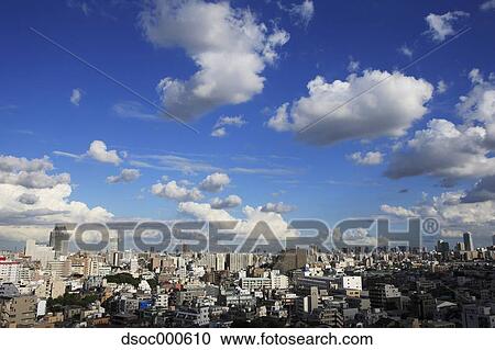 Stock Image - Tokyo Cityscape And Sky. Fotosearch