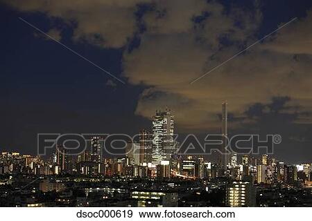Tokyo Cityscape And Sky View Large Photo Image Stock Photo - Tokyo Cityscape And Sky. Fotosearch
