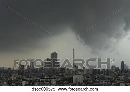 Tokyo Cityscape And Sky View Large Photo Image Stock Photography - Tokyo Cityscape And Sky. Fotosearch