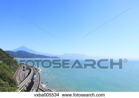 View Of Mount Fuji, Shizuoka Prefecture, Japan View Large Photo Image Picture - View Of Mount Fuji, Shizuoka Prefecture, Japan. Fotosearch