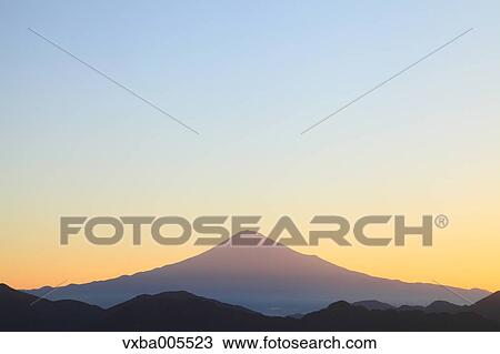 Stock Image - View Of Mount Fuji, Shizuoka Prefecture, Japan. Fotosearch
