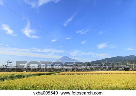 Stock Image - View Of Mount Fuji, Shizuoka Prefecture, Japan. Fotosearch