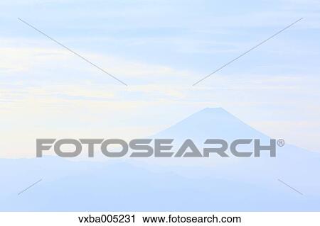 Stock Image - View Of Mount Fuji, Yamanashi Prefecture, Japan. Fotosearch
