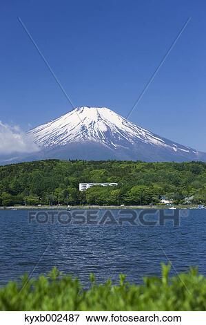 Stock Photo - View Of Mount Fuji, Yamanashi Prefecture, Japan. Fotosearch