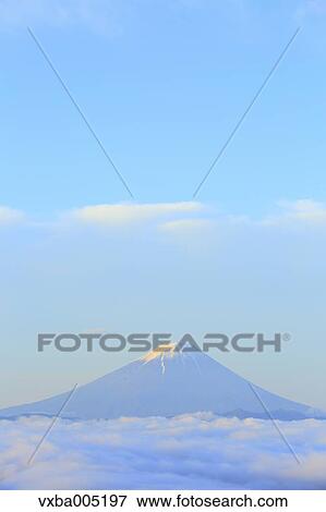 Stock Photo - View Of Mount Fuji, Yamanashi Prefecture, Japan. Fotosearch