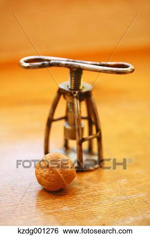 Stock Photograph - Walnut And Nutcracker. Fotosearch