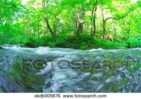 Stock Photograph - Water Stream. Fotosearch