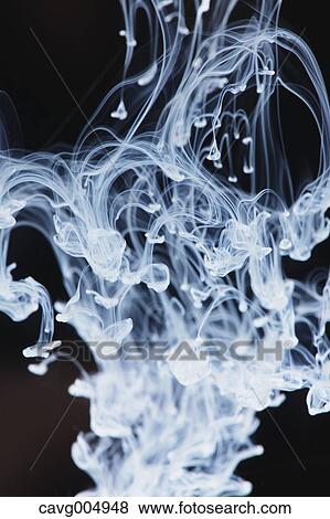 Stock Photo - White Liquid Underwater. Fotosearch