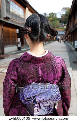 Young Japanese Girl In A Kimono View Large Photo Image Stock Photography - Young Japanese Girl In A Kimono. Fotosearch