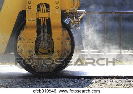 Asphalt Roller View Large Photo Image Stock Photograph - Asphalt Roller. Fotosearch