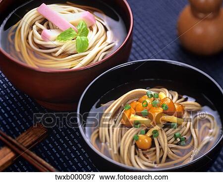 Stock Photo - Buckwheat noodles. Fotosearch