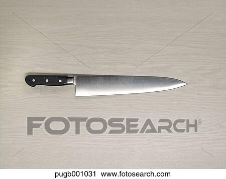 Professional kitchen knife View Large Photo Image Stock Image - Professional kitchen knife. Fotosearch