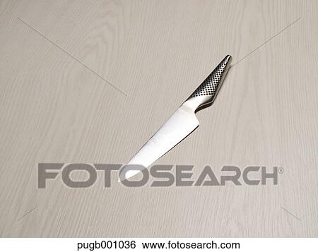 Professional kitchen knife View Large Photo Image Stock Photograph - Professional kitchen knife. Fotosearch