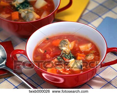 Stock Photograph - Seafood stew. Fotosearch