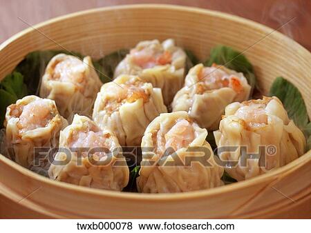 Shrimp Dumplings View Large Photo Image Stock Photo - Shrimp Dumplings. Fotosearch