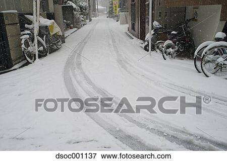 Snow in Tokyo, Japan View Large Photo Image Stock Photo - Snow in Tokyo, Japan. Fotosearch