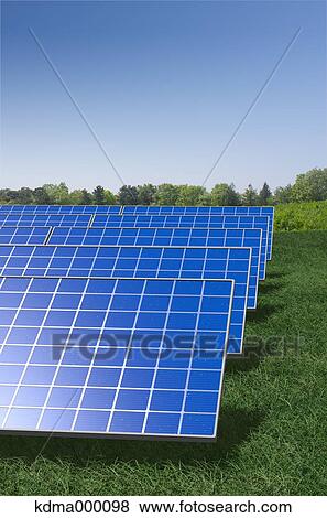 Stock Photo - Solar panels. Fotosearch