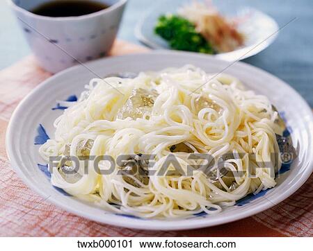 Stock Image - Somen noodles. Fotosearch