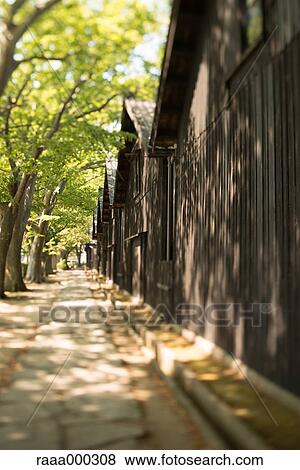 Stock Photo - Stone paved walkway. Fotosearch