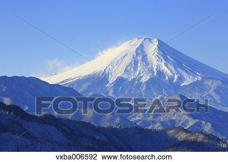 Stock Image - View of Mount Fuji, Yamanashi Prefecture, Japan. Fotosearch