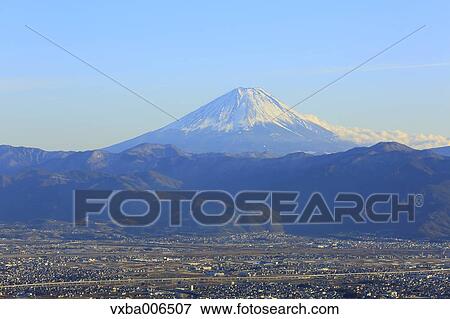 View of Mount Fuji, Yamanashi Prefecture, Japan View Large Photo Image Stock Photo - View of Mount Fuji, Yamanashi Prefecture, Japan. Fotosearch