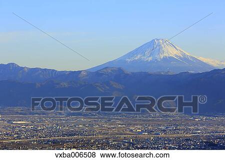 View of Mount Fuji, Yamanashi Prefecture, Japan View Large Photo Image Stock Photo - View of Mount Fuji, Yamanashi Prefecture, Japan. Fotosearch