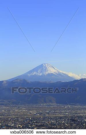 View of Mount Fuji, Yamanashi Prefecture, Japan View Large Photo Image Stock Photograph - View of Mount Fuji, Yamanashi Prefecture, Japan. Fotosearch
