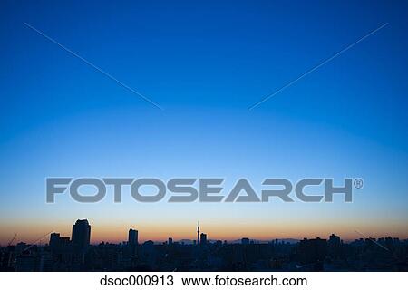 Stock Image - View of Tokyo, Japan. Fotosearch