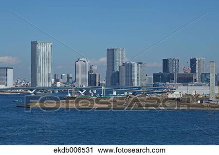 Stock Image - View of Tokyo, Japan. Fotosearch