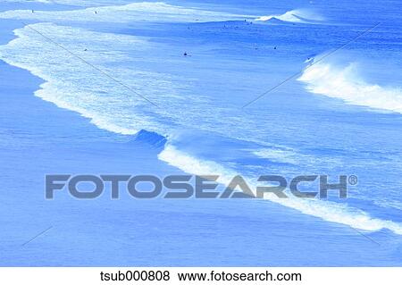 Stock Photo - Waves at the beach. Fotosearch