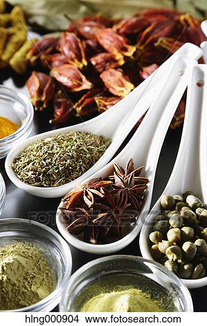 Picture - Assorted spices. Fotosearch