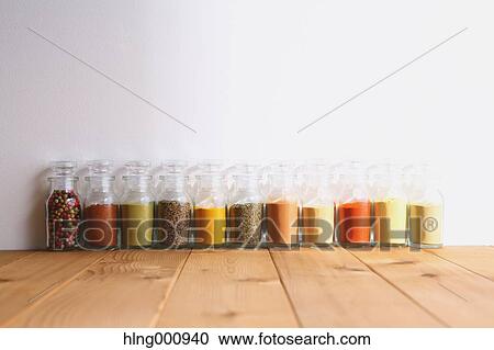 Stock Image - Assorted spices. Fotosearch
